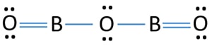 B2O3 (boric anhydride) lewis structure